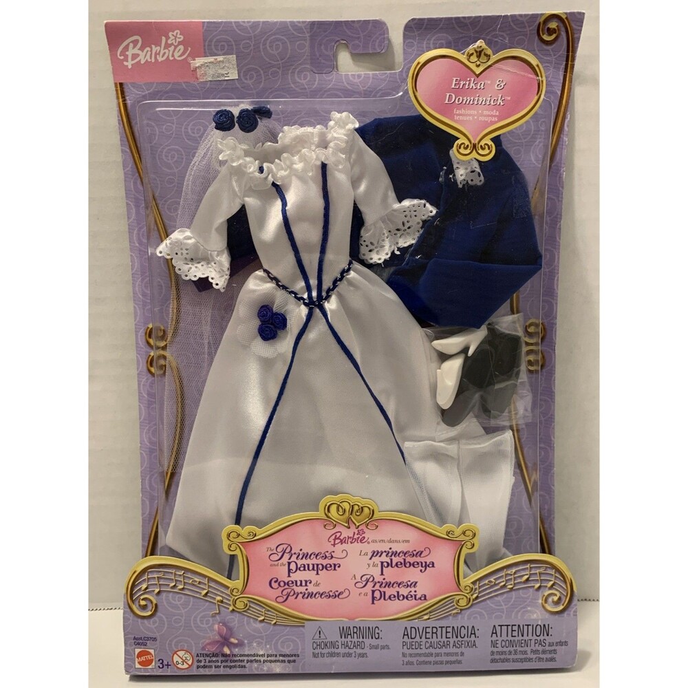 Barbie as The Princess and The Pauper Erika and King Dominick Fashion Set C4052
